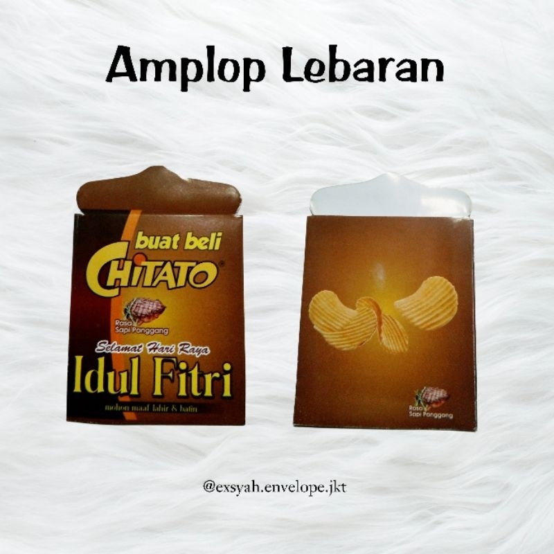 

Amplop lebaran hari raya mini motif ciki chitato bahan premium termurah