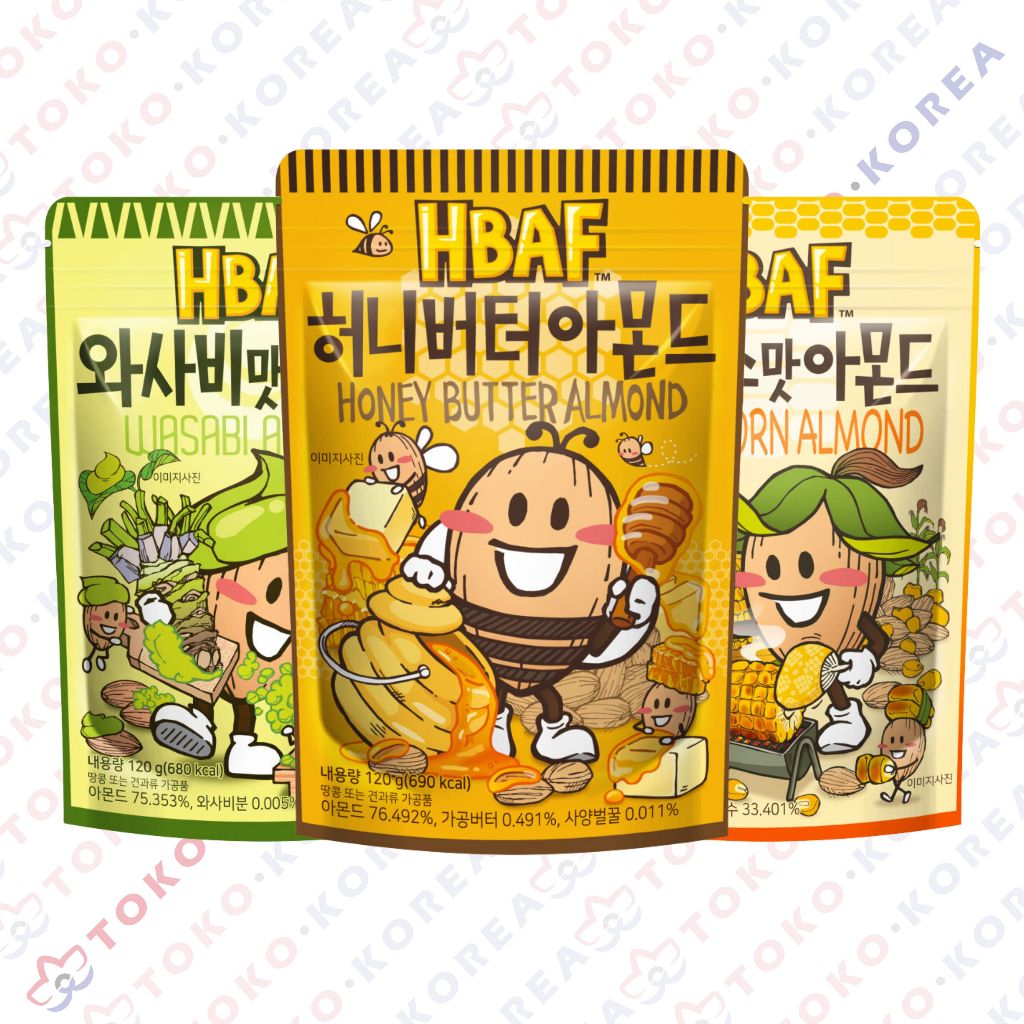 

[ HBAF ] BUNDLING ALMOND 3PCS 120GRAM