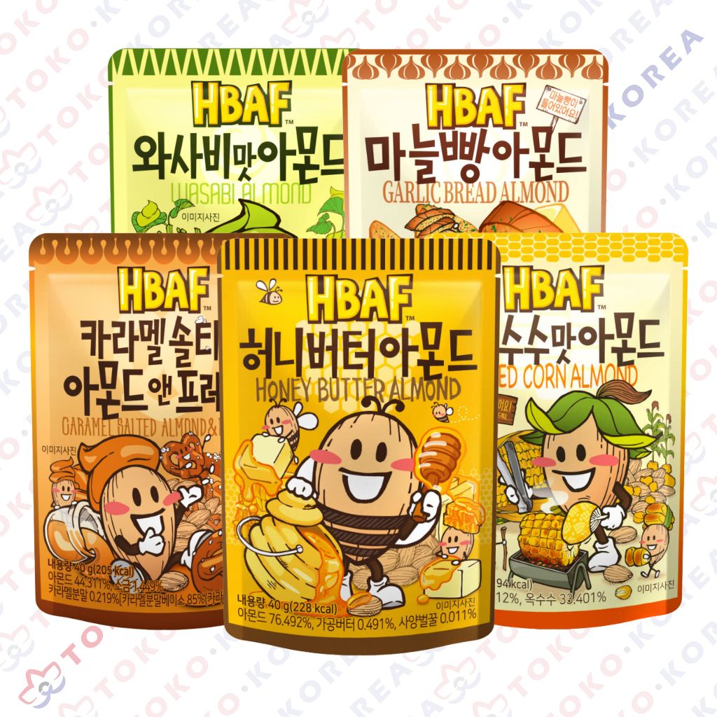 

[ HBAF ] BUNDLING ALMOND 5PCS 40GRAM