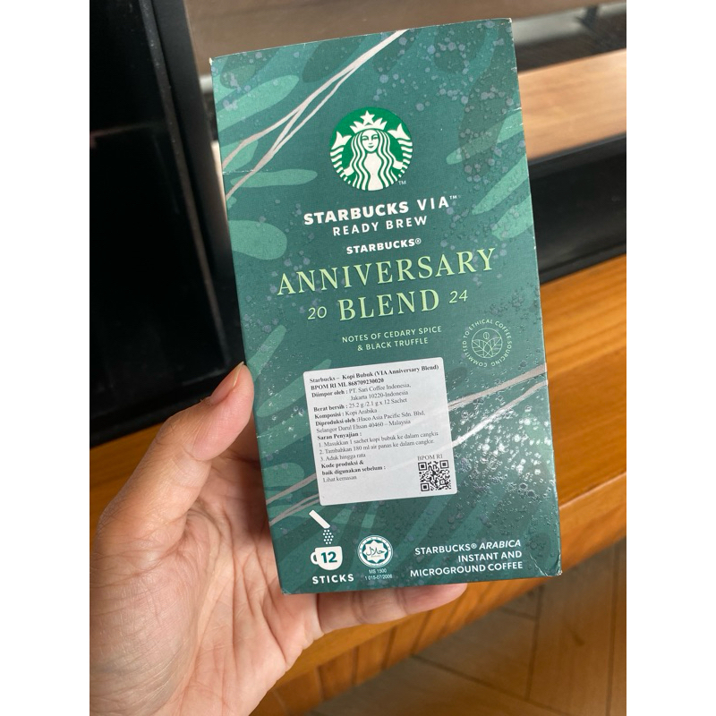 

STARBUCKS VIA ANNIVERSARY BLEND LIMITED STOCK