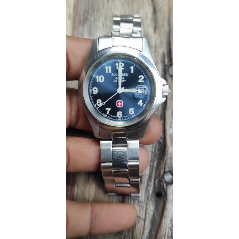 jam Swiss military bucherer vintage original bekas