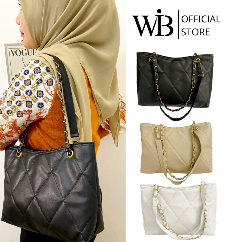 [WIB] ToteBag Wanita Kuliah - Tas Bahu Wanita - Shoulder Bag - Tas Kerja Tas Laptop Kuliah Wanita