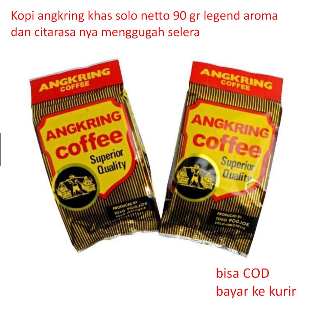 

Kopi angkring khas solo netto 90 gr legend aroma dan citarasa nya menggugah selera