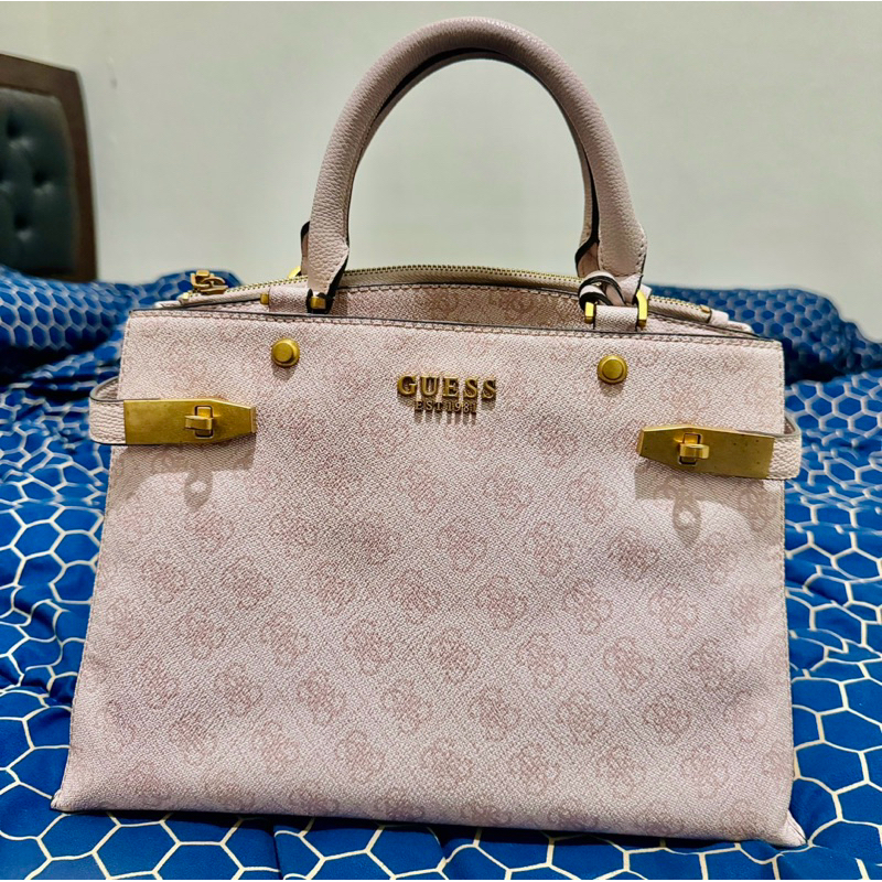 Preloved ORI Tas Guess zadie logo Girlfriend Satchel bag