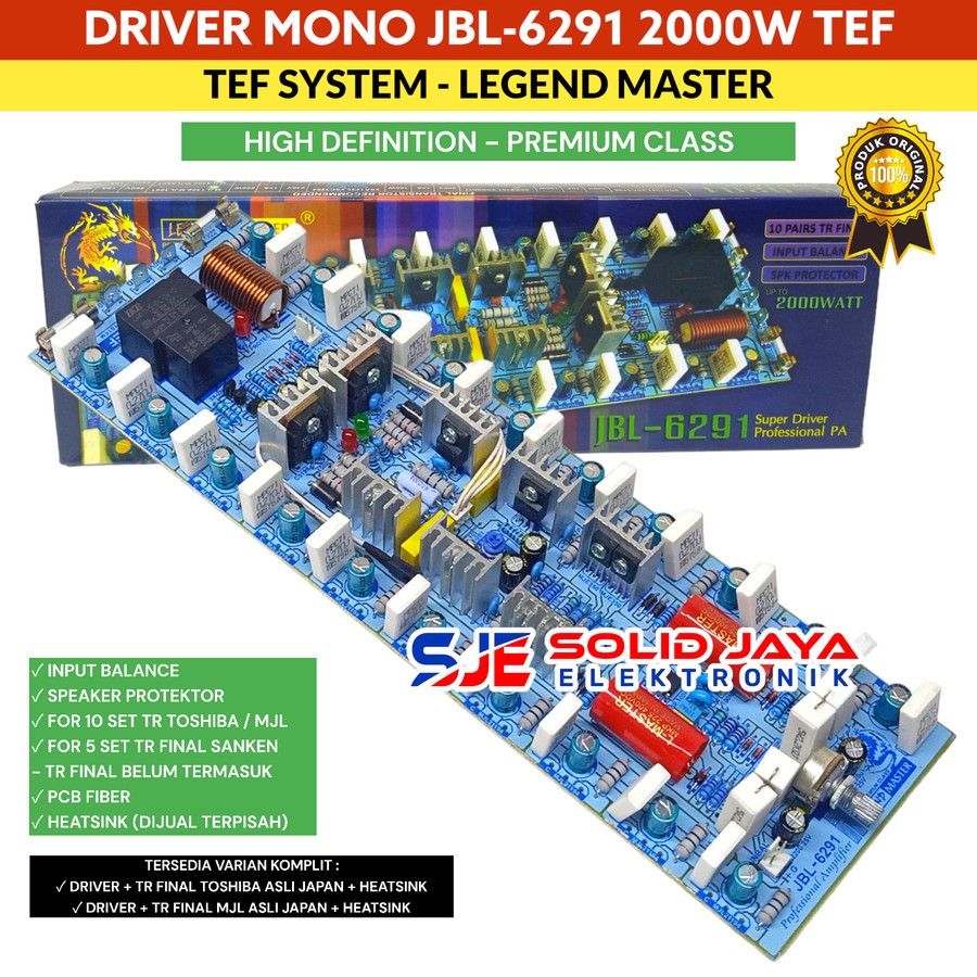 KIT SUPER DRIVER JBL 6291 JBL-6291 JBL6291 UP TO 2000W TANPA TR FINAL AMPLIFIER LAPANGAN DRIVER JBL 
