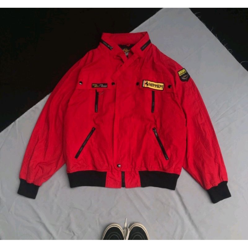 Vintage Style auto Ferrari Nascar Jacket | Jaket Vintage Nascar Racing