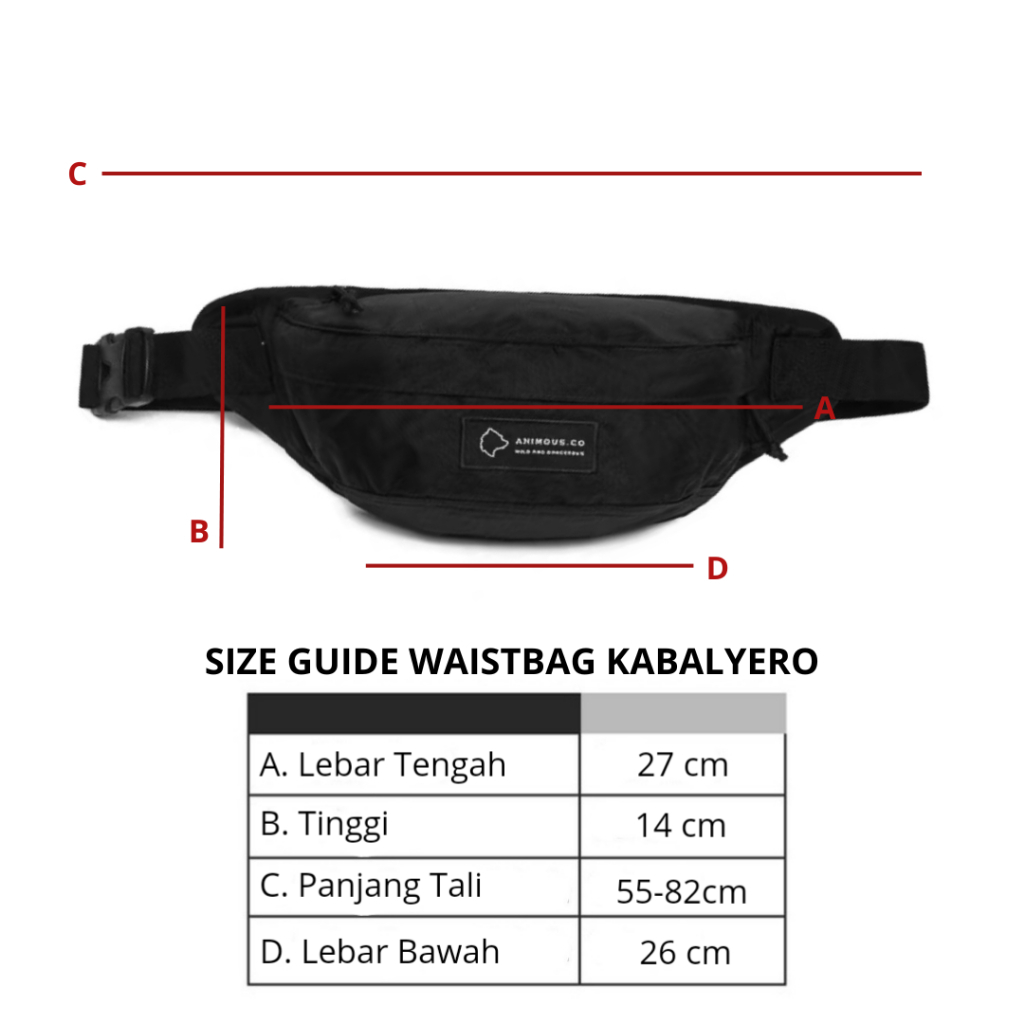 OFFICIAL ANIMOUS WAISTBAG KABALYERO