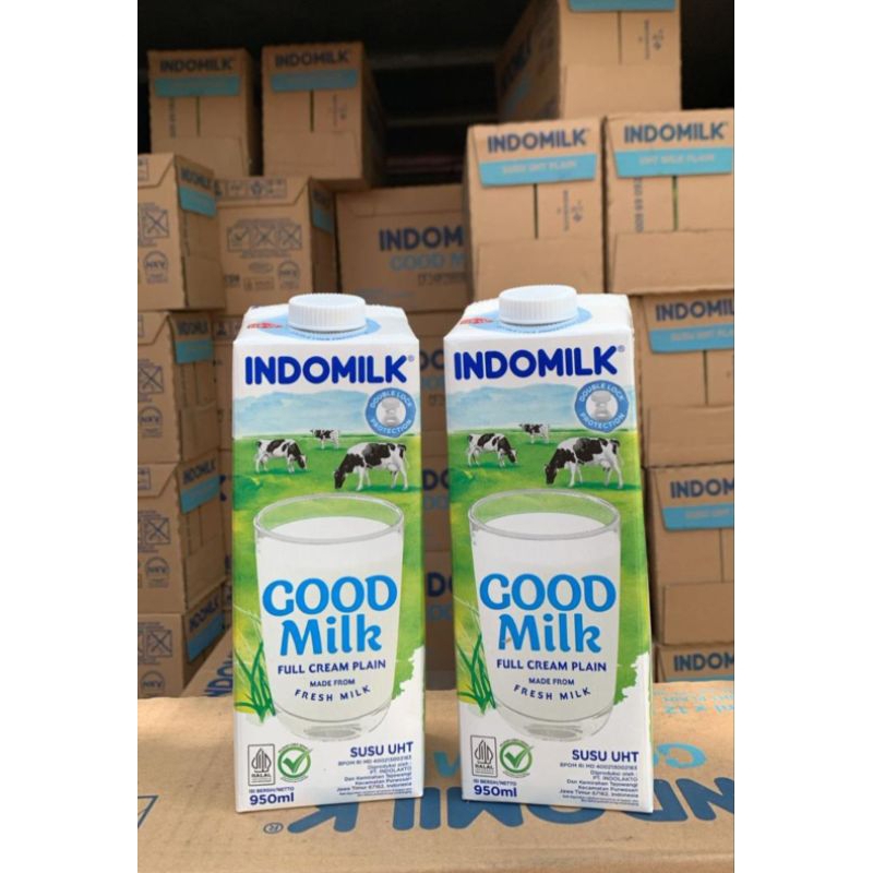 

indomilk plain susu UHT 950ml