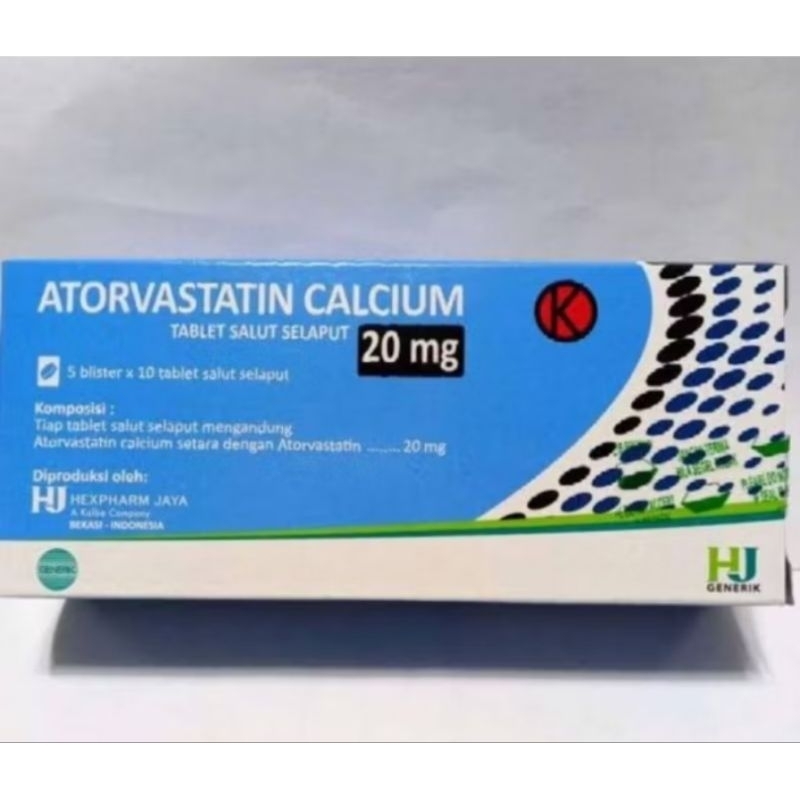 ATORVASTATIN 20MG 1 BOX 50 TABLET