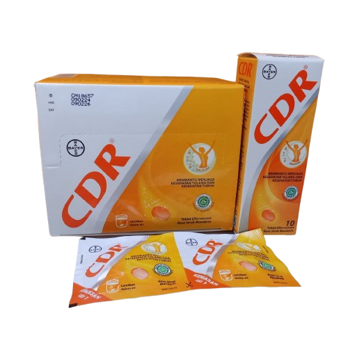 CDR Suplemen Kalsium Rasa Jeruk/ CDR BOTOL/ CDR STRIP/ CDR BOX