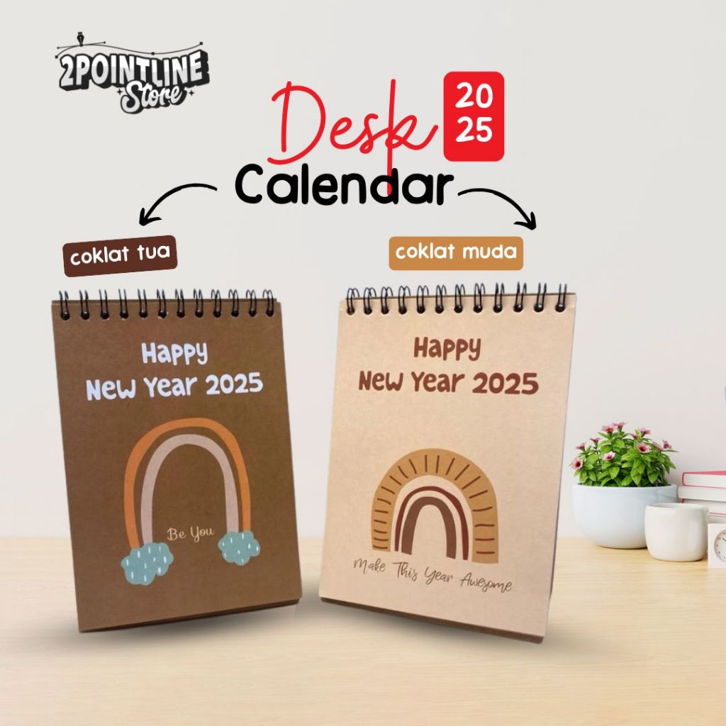 

KALENDER 2025/KALENDER MEJA AESTHETIC/KALENDER MEJA UKURAN A6 2025/ KALENDER A6