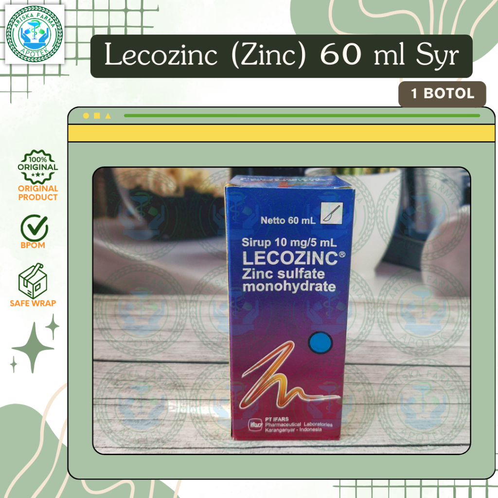 Lecozinc (Zinc) 60 ml Syr per botol