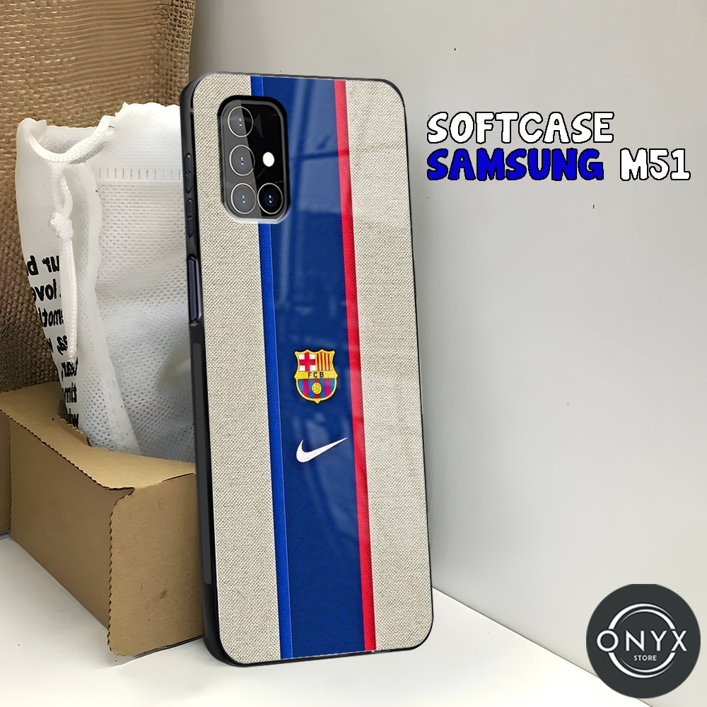 [AA25] Softcase SAMSUNG M51 | Casing Glossy Kilau | FOOTBALL | Kesing Keren Lucu Aesthetic | Case Sa
