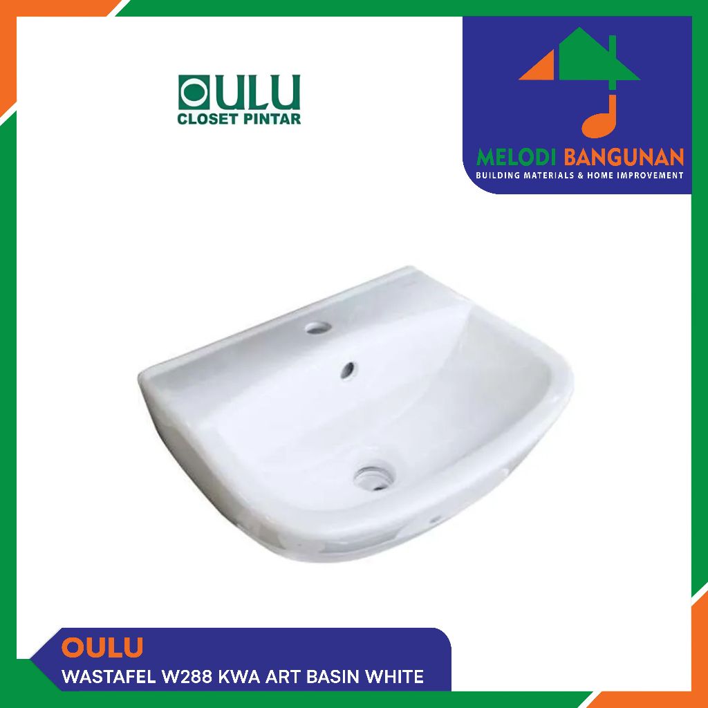 Oulu - Washtafel + Wastafel + Westafel + Basin Kw1 W 288 + W288 White