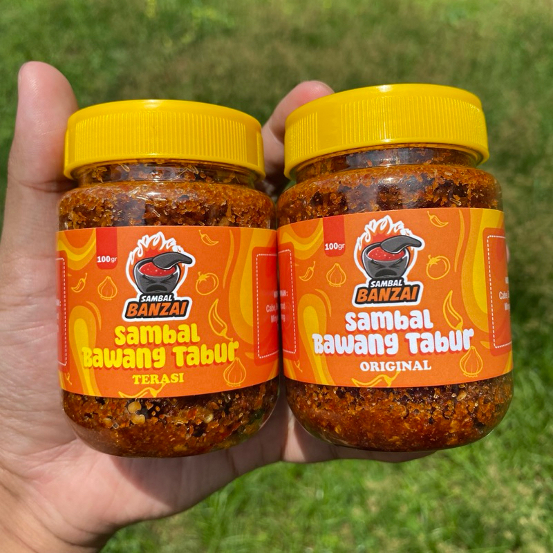 

PAKET 2 SAMBAL BAWANG TABUR ( Varian Original & Terasi ) - Sambal BANZAI