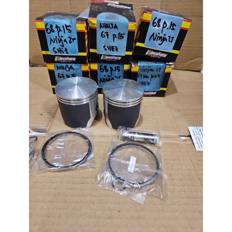 SEHER KAWAHARA NINJA 2 TAK NINJA 150 R RR PEN 15 PISTON KIT KAWAHARA NINJA 2 T 67 68 MM PEN 15