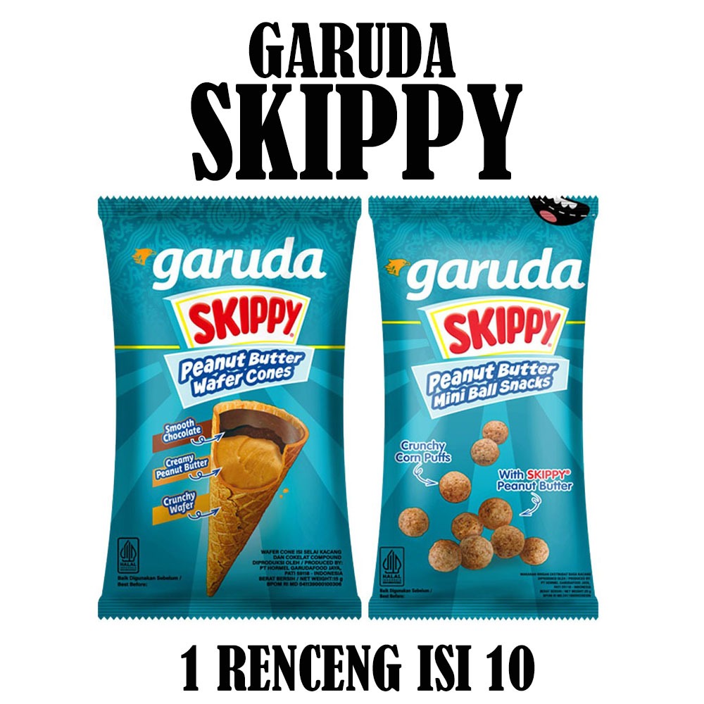 

GARUDA SKIPPY PEANUT BUTTER RENCENG ISI 10