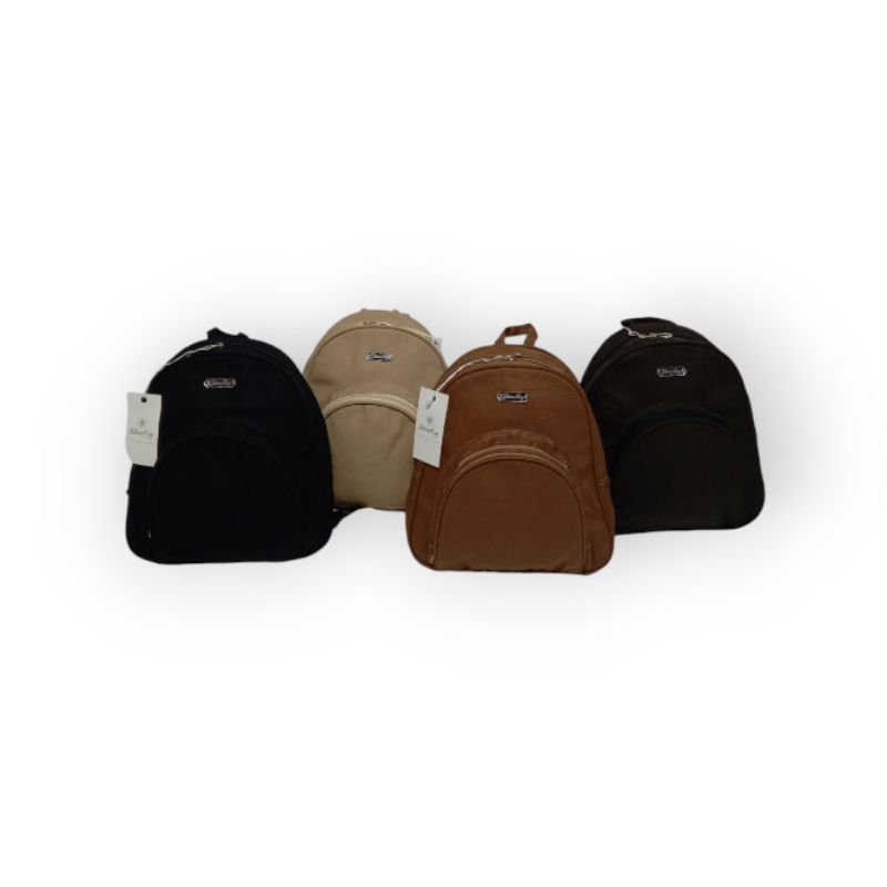 Mini Backpack Kanvas Wanita|Tas Ransel kanvas|Ransel mini kanvas