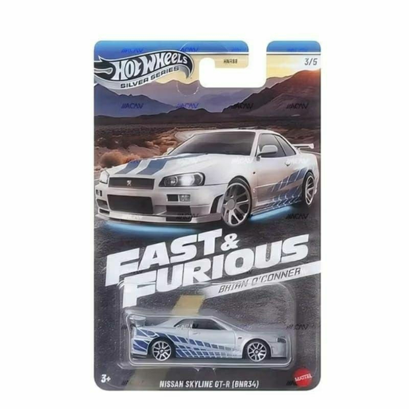 Hot Wheels Silver Series Fast & Furious Brian Conner Nissan Skyline GT-R (BHR34)