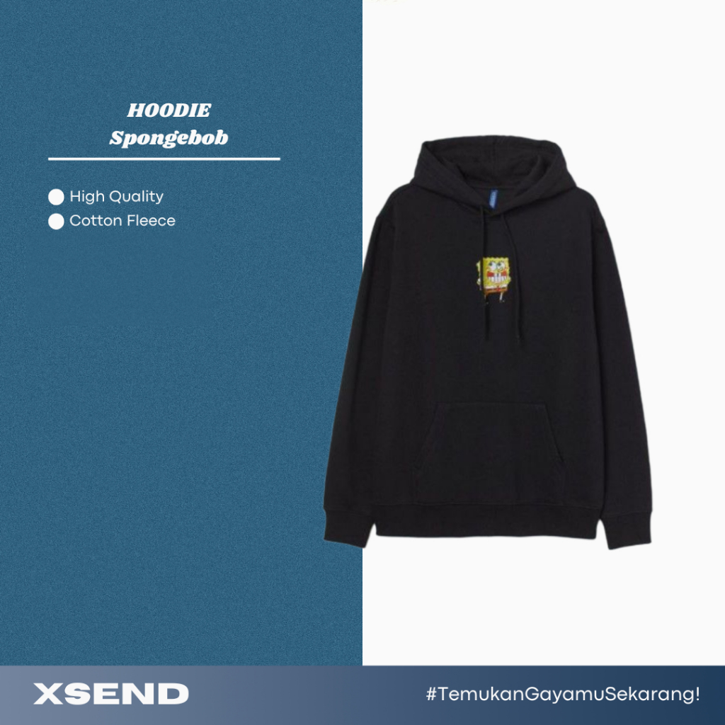 Hoodie HM Spongebob Black