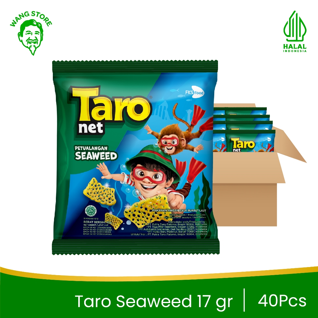

Taro - Seaweed - Small Pack - 1 Karton (4renceng) - 40 Pcs - 17gr