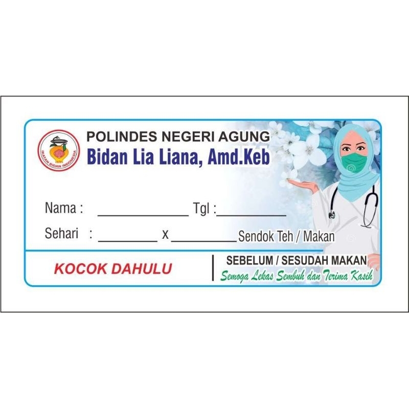 

Label Sirup/Label Obat/Stiker Obat Custom Nama