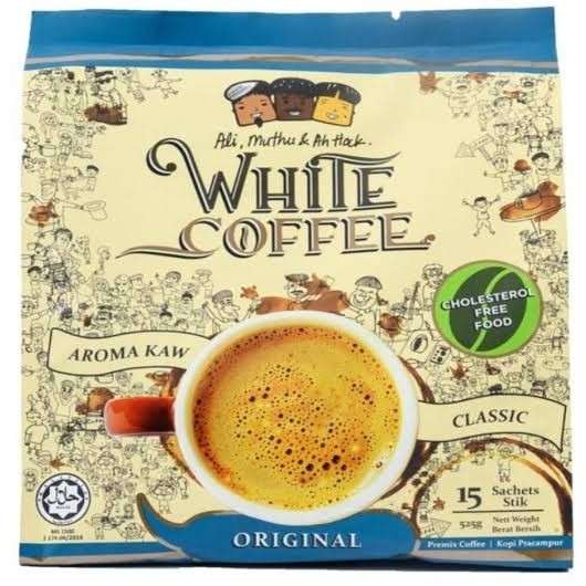 

Ali Muthu & ah hock white coffee kopi putih 15sachet original White Coffee Aroma Kaw