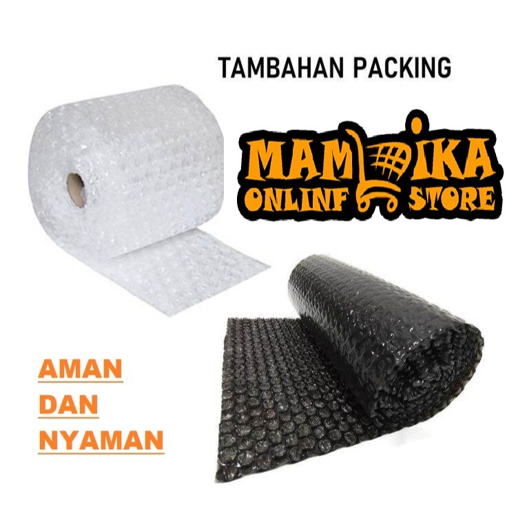 

tambahan bubble wrap untuk packing aman dan nyaman mamika online store