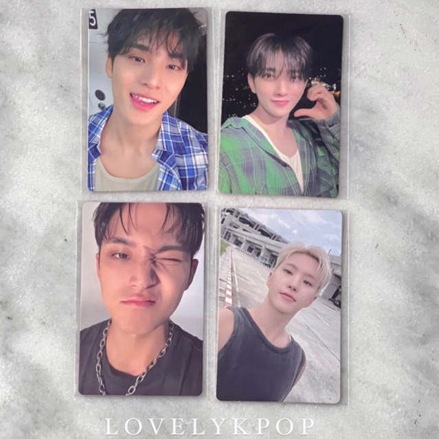 READY STOCK SEVENTEEN LUCKY DRAW PHOTOCARD FANSIGN MINGYU JOSHUA HOSHI SPILL THE FEELS