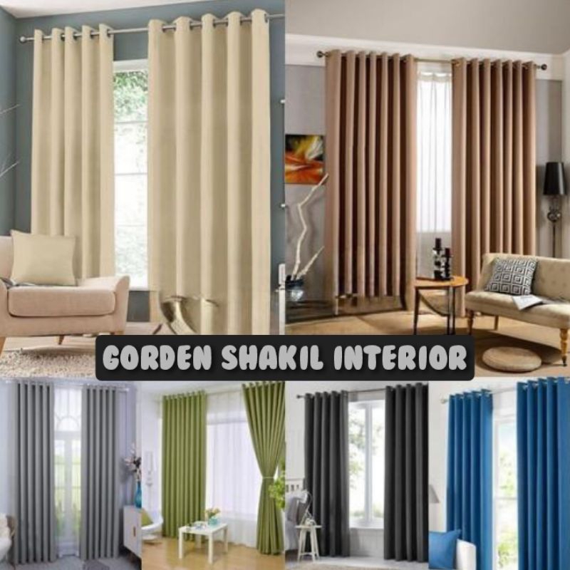 GORDEN BLACKOUT 10 GELOMBANG GORDENG POLOS GORDYN JENDELA HORDENG PINTU MINIMALIS GORDEN JENDELA PAN