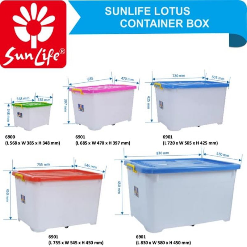 container box roda serbaguna 150liter lotus