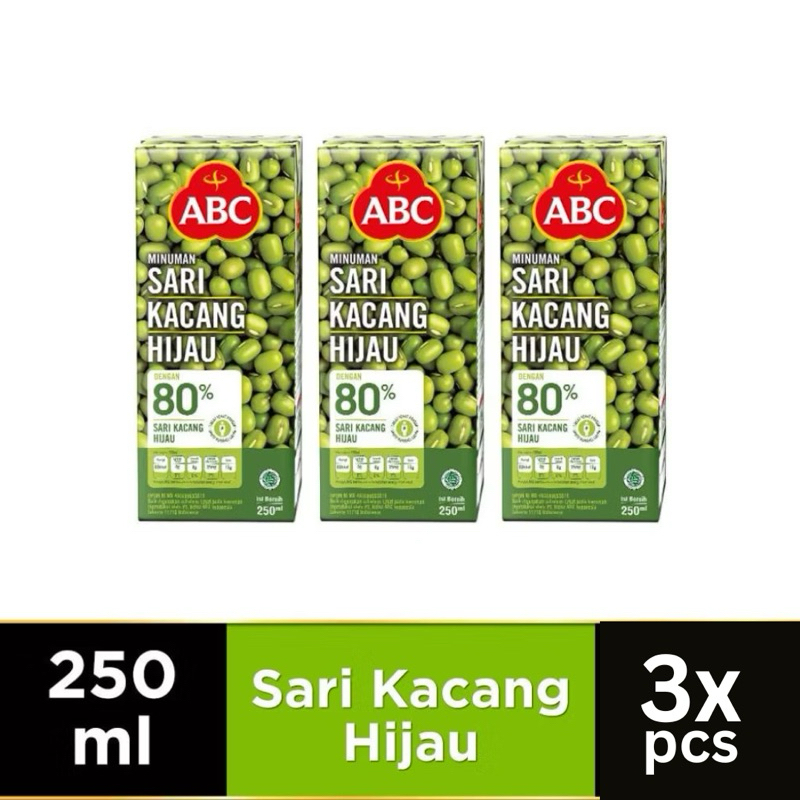 

ABC Minuman Sari Kacang Hijau 250 ml - Multi Pack 3 pcs