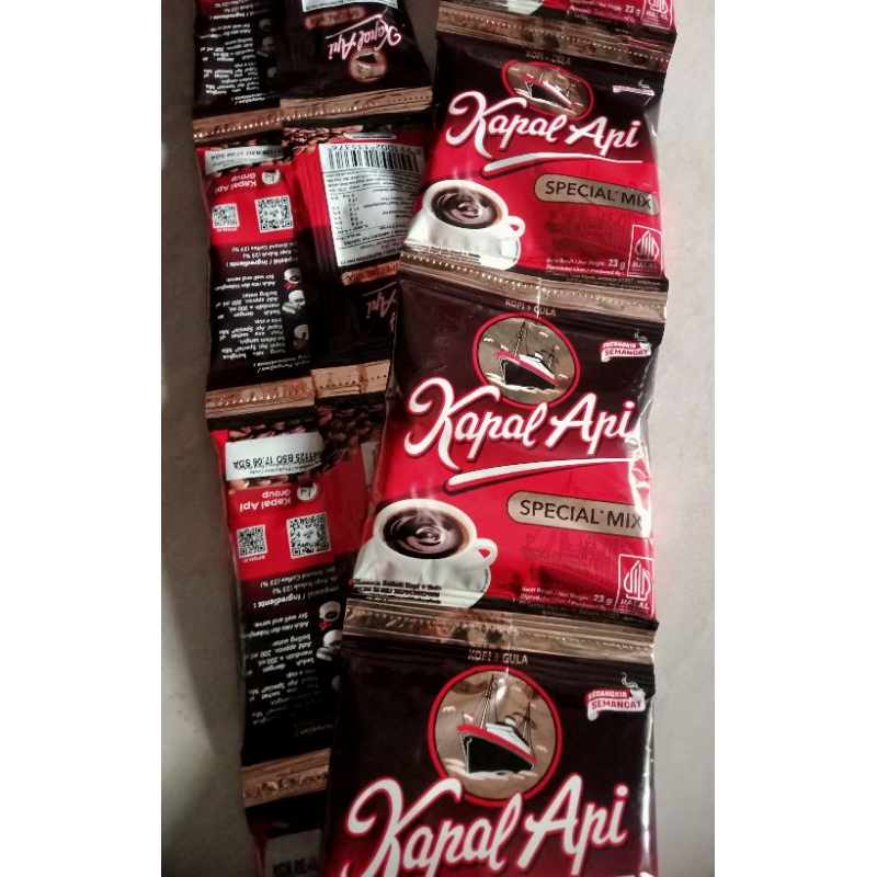

Kapal api Special Mix + gula satu renteng isi 10