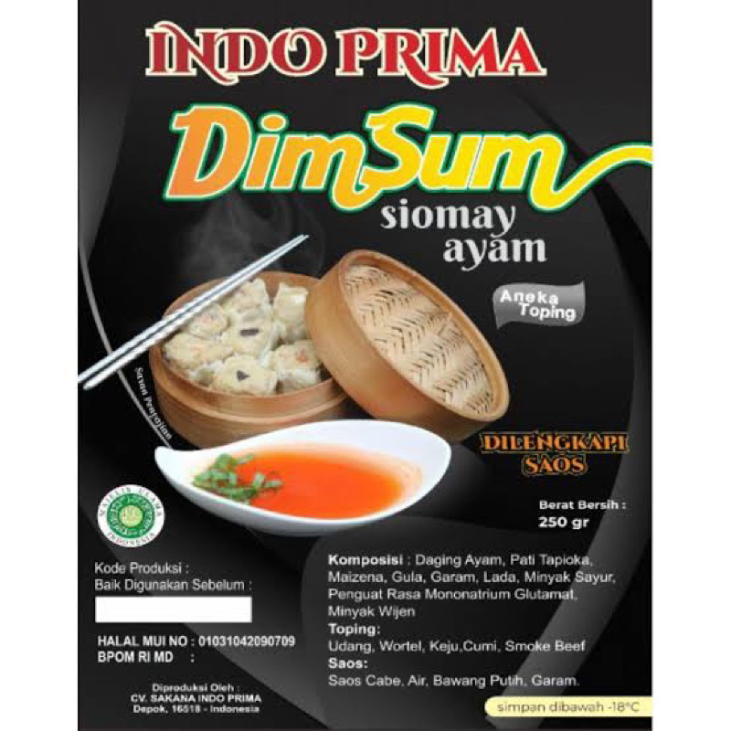 

Sakana Indo Prima Dimsum Ayam isi 15 pcs + saus