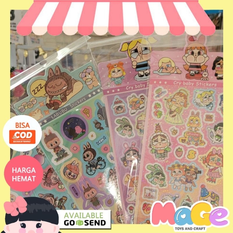 

STICKER LABUBU CRY BABY STIKER HOLOGRAM