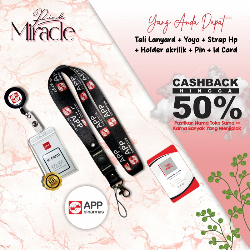 

Tali Lanyard APP SINARMAS / Tali Idcard APP SINARMAS [Ready stock] Termurah