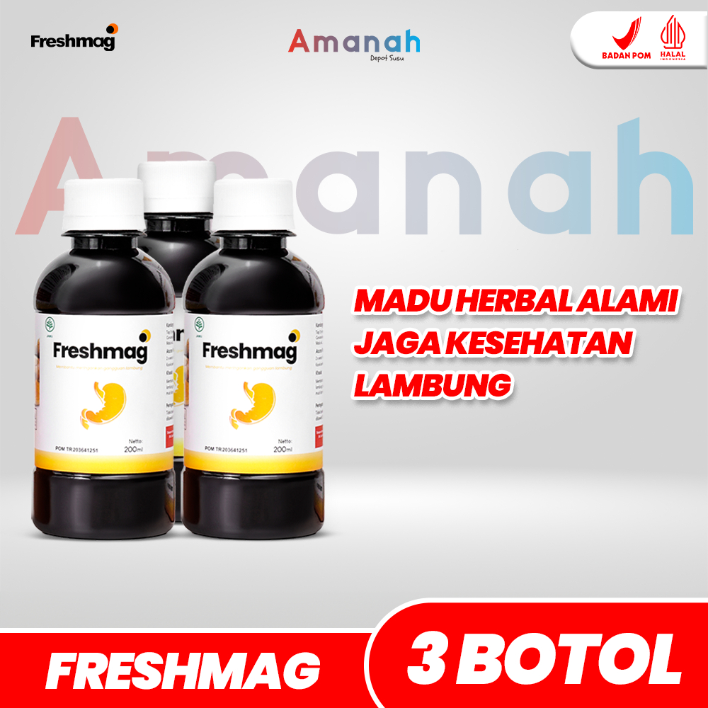 

Freshmag Paket 3 Botol Madu Solusi Permasalahan Lambung Original