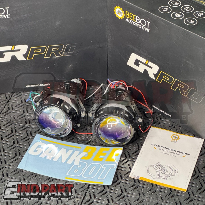 Beebot GR PRO / Projie Mobil /PROJECTOR BILED 3" LASERLED PNP H4 GARANSI 18bln