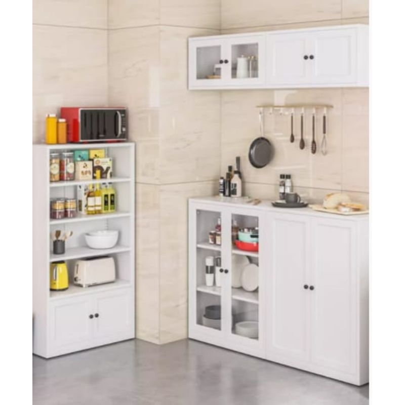 Lemari Serbaguna - Rak Buku - Dapur - Kitchen Set Gantung Plat Besi Import