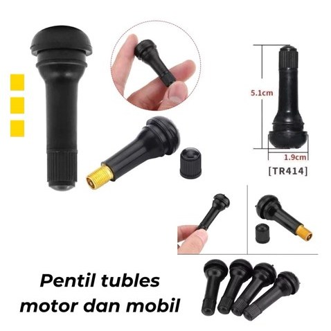 Pentil Ban Tubeless Tubless Karet Pentil Ban Motor Ban Mobil