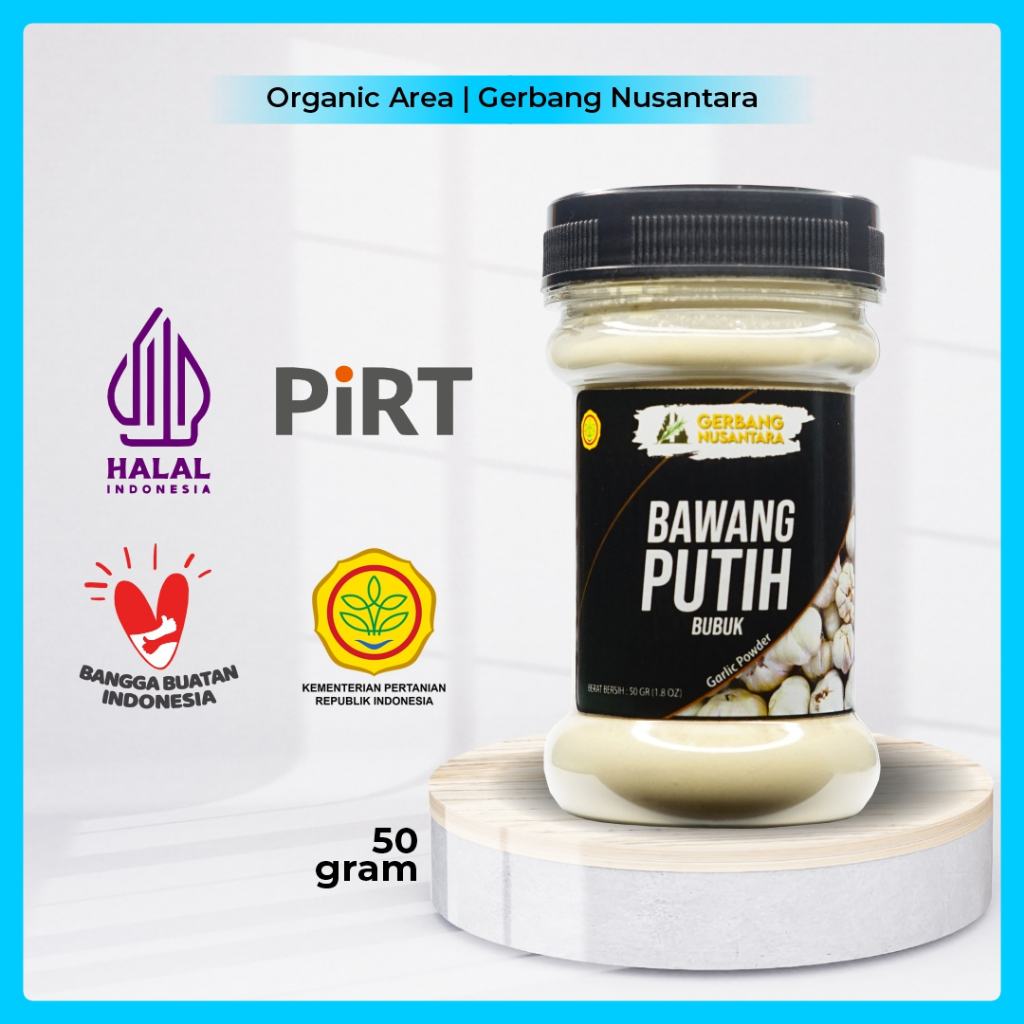 

Gerbang Nusantara - Bawang Putih Bubuk Bubuk Bumbu Masak Dapur Rempah 50gr