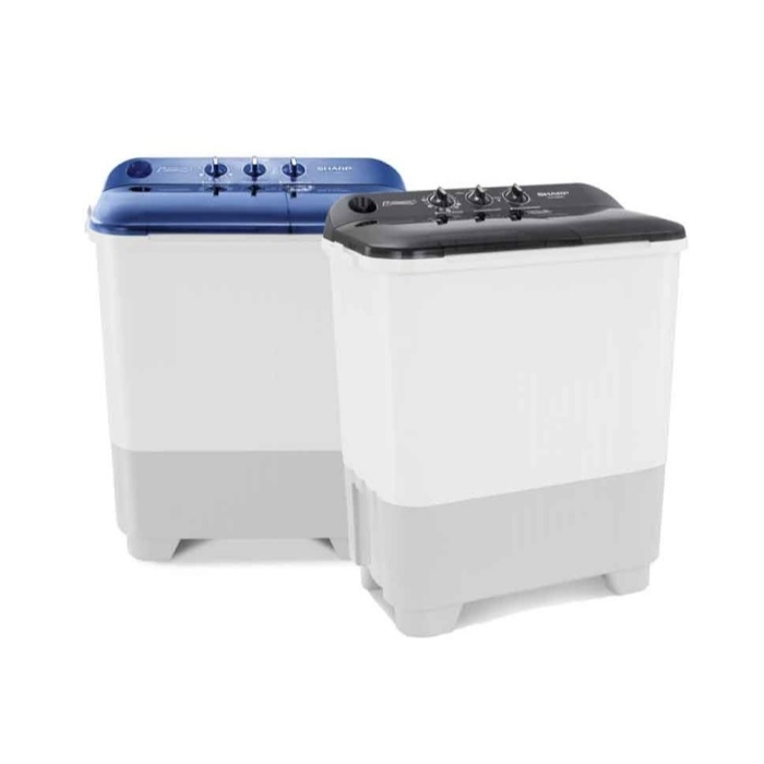 MESIN CUCI SHARP ES-T65NT PUREMAGIC 2 TABUNG 6KG TWIN TUB