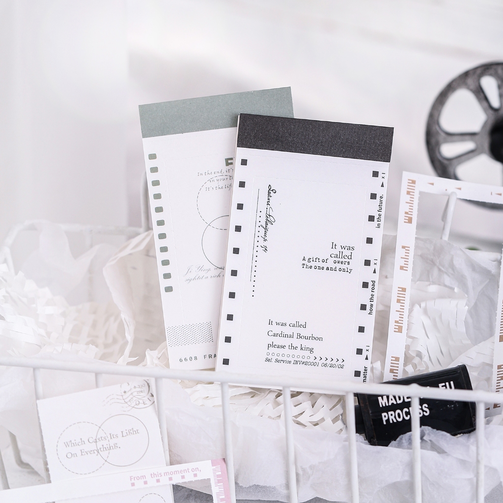 

30 Lembar Kertas Hias Seri Catatan Film Untuk Dekorasi Scrapbook Bullet Journal Diary Jurnal Retro Vintage