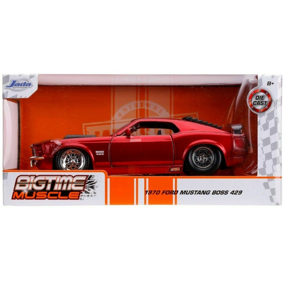 31648 - JADA Bigtime Muscle 1970 Ford Mustang Boss 429 1:24 Candy Red