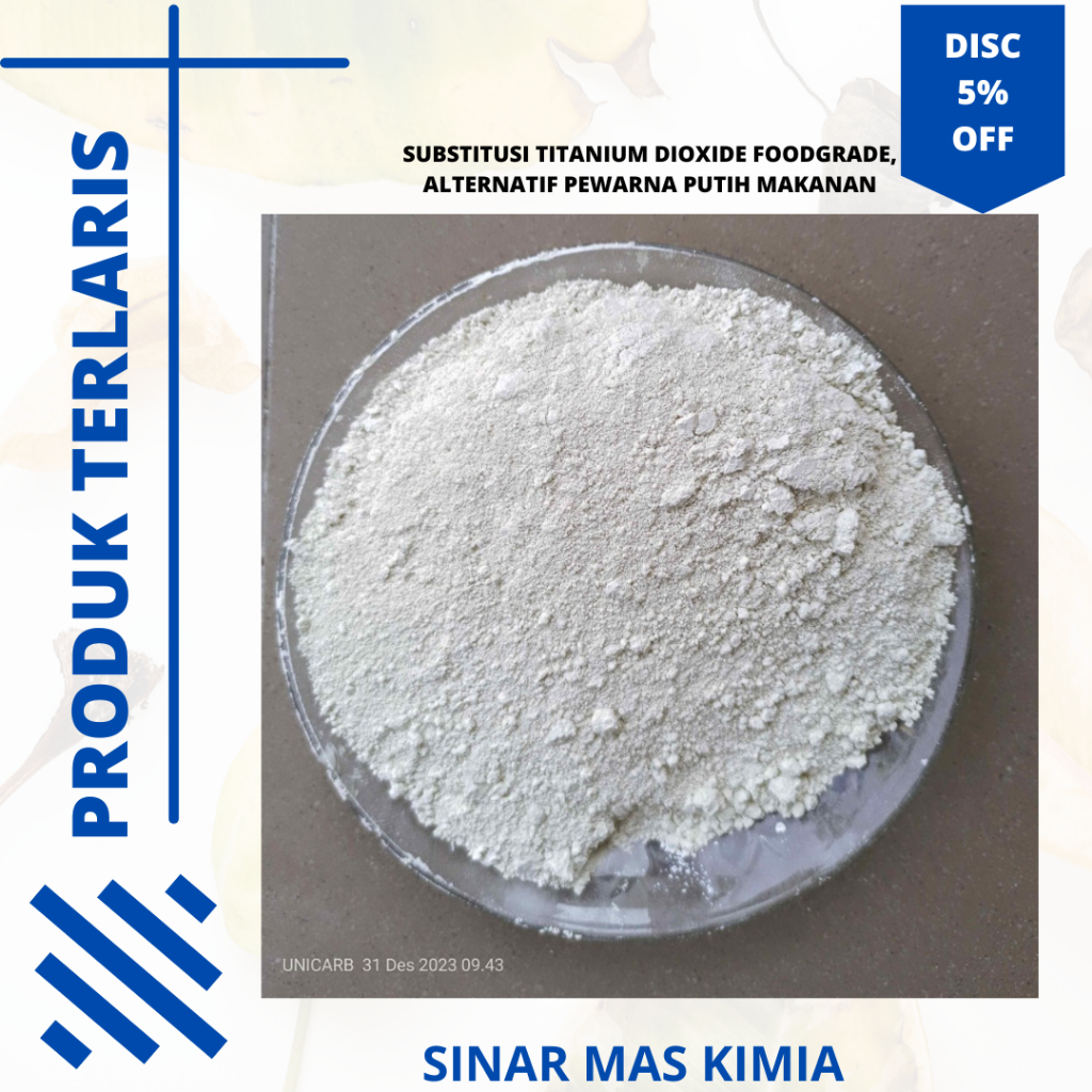 

[ Sinar Mas Abadi ] Substitusi Titanium Dioxide Foodgrade, alternatif pewarna putih makanan Terlaris Termurah