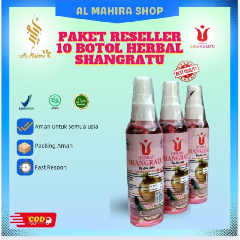 

[ COD & GARANSI] [ FREE 2 MANGKOK] PAKET 10 BOTOL HERBAL SHANGRATU ORIGINAL BPOM BY SARISALON [ STOKIS RESMI] GRATIS ONGKIR