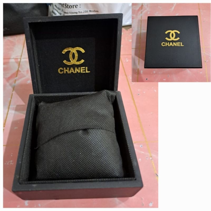 Kotak Jam Tangan Chanel - Box Kayu jam Tangan