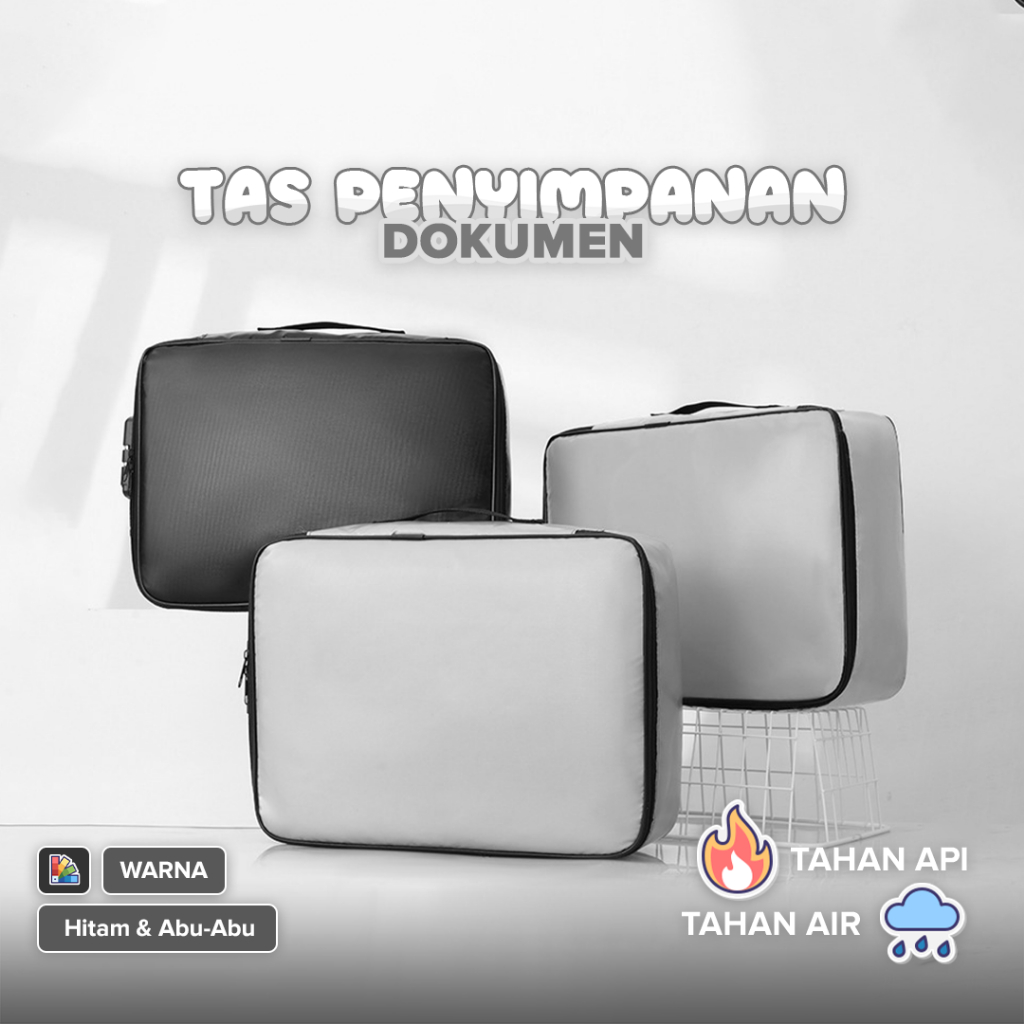 

Tas Penyimpanan Dokumen 3 Layer Storage Bag Sertifikat File Tempat Dokumen Penting Tas Multifungsi Travel Bag Portable