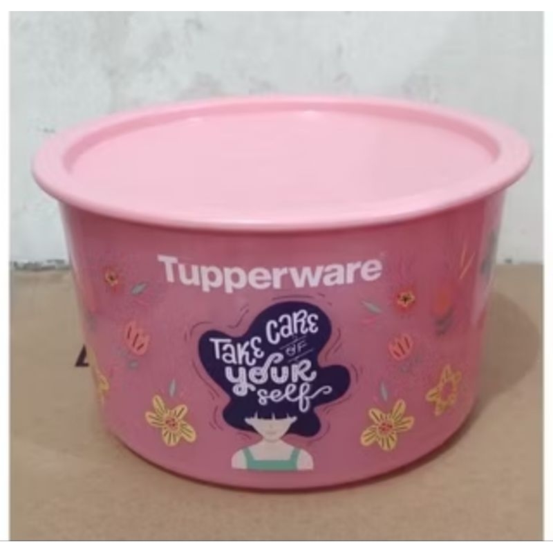 Promo Tupperware Power Canister 1pc 1.3L 1300ml  Satuan toples plastik cantik wadah krupuk kue tempa