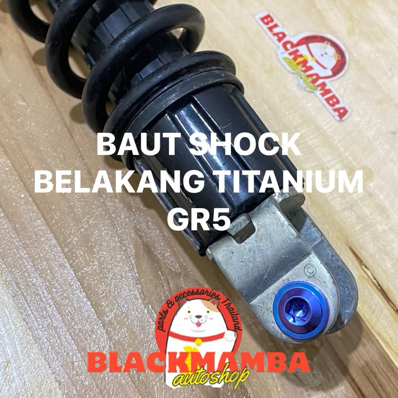 (TITANIUM) BAUT SHOCK BELAKANG TITANIUM SEMUA MOTOR